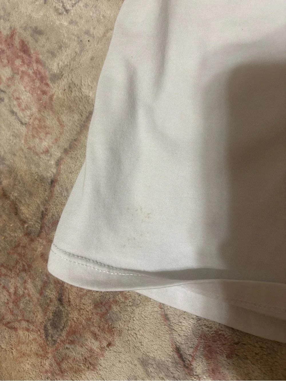 Nike White Tee with Neon Pink Swoosh - Picture 4 of 4